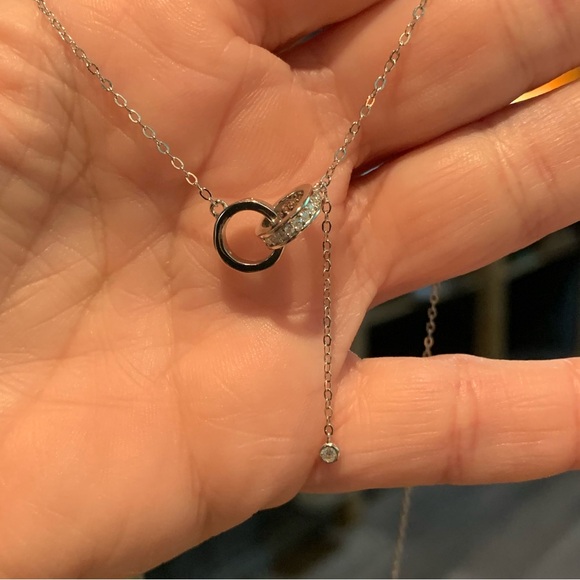 #12 Beautiful ring Moissanite love necklace - Picture 7 of 12